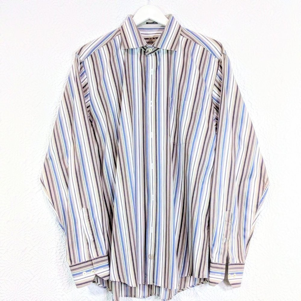Bugatchi Uomo Classic Fit Long Sleeve Woven Shirt